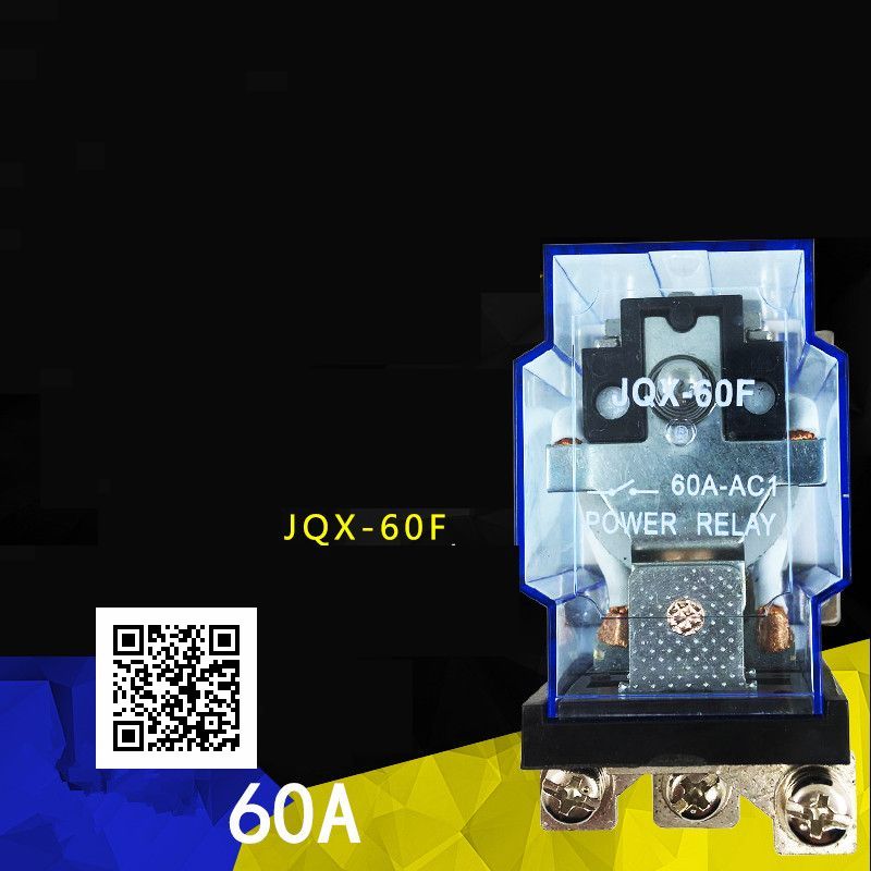 Original JQX-60F/1Z 1Z 60A High-power relay DC12V DC24V AC110V AC220V Large current 40F-58F JQX-60F