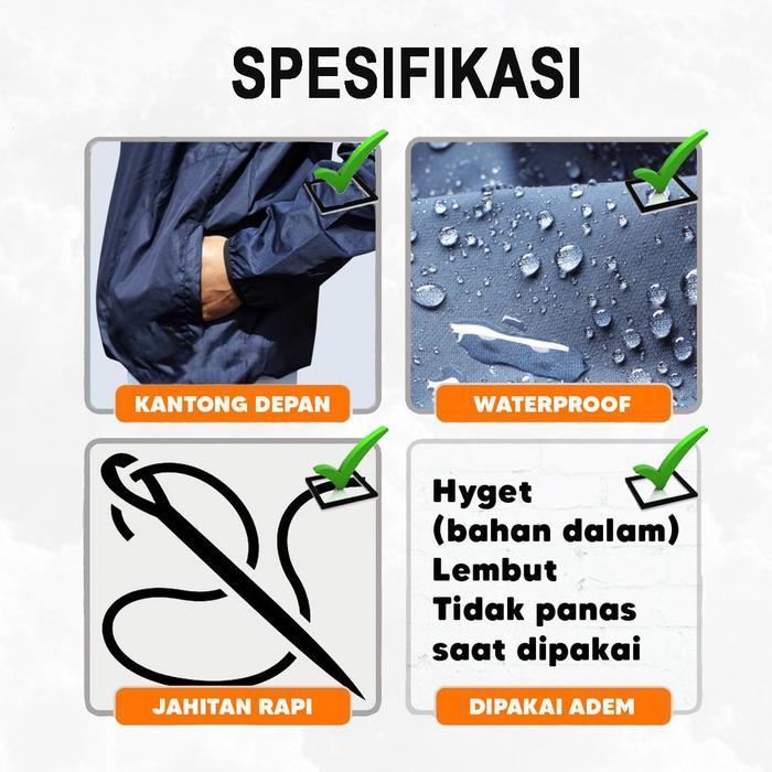 Jaket Olahraga Pria Wanita Parasut Anti Uv Waterproof Running Pembakar Lemak Sport Lari Pasti Ori
