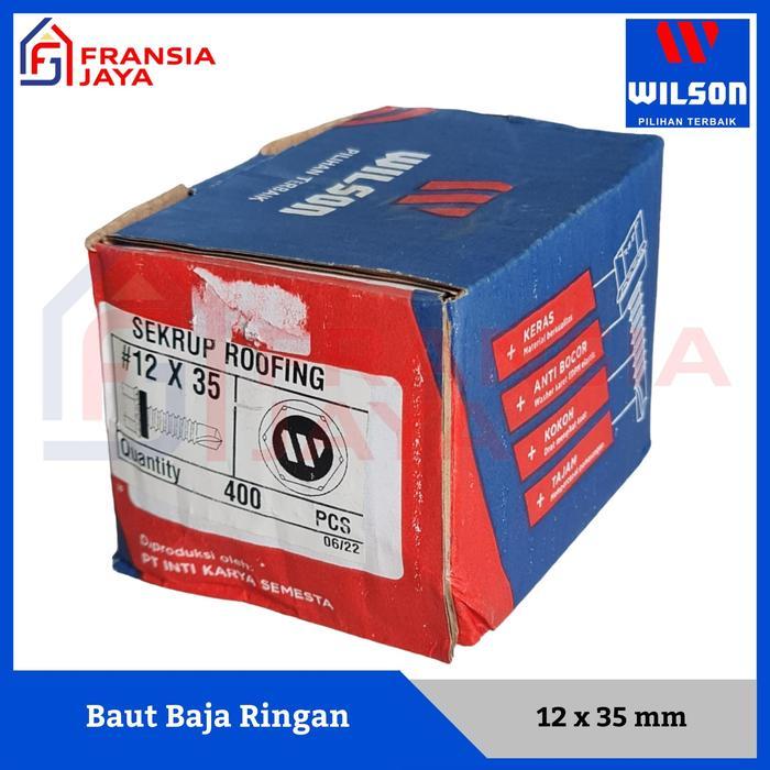 Wilson Baut Roofing Baja Ringan 12 x 35 mm Isi 400 Pcs Sekrup Rufing