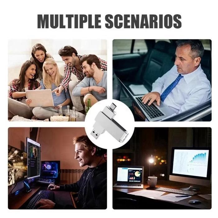 XIAOMI FLASHDISK TYPE C 2IN1 DRIVE USB OTG 1TB 2TB HIGH SPEED STORAGE FLASH DRIVES WITH MICRO