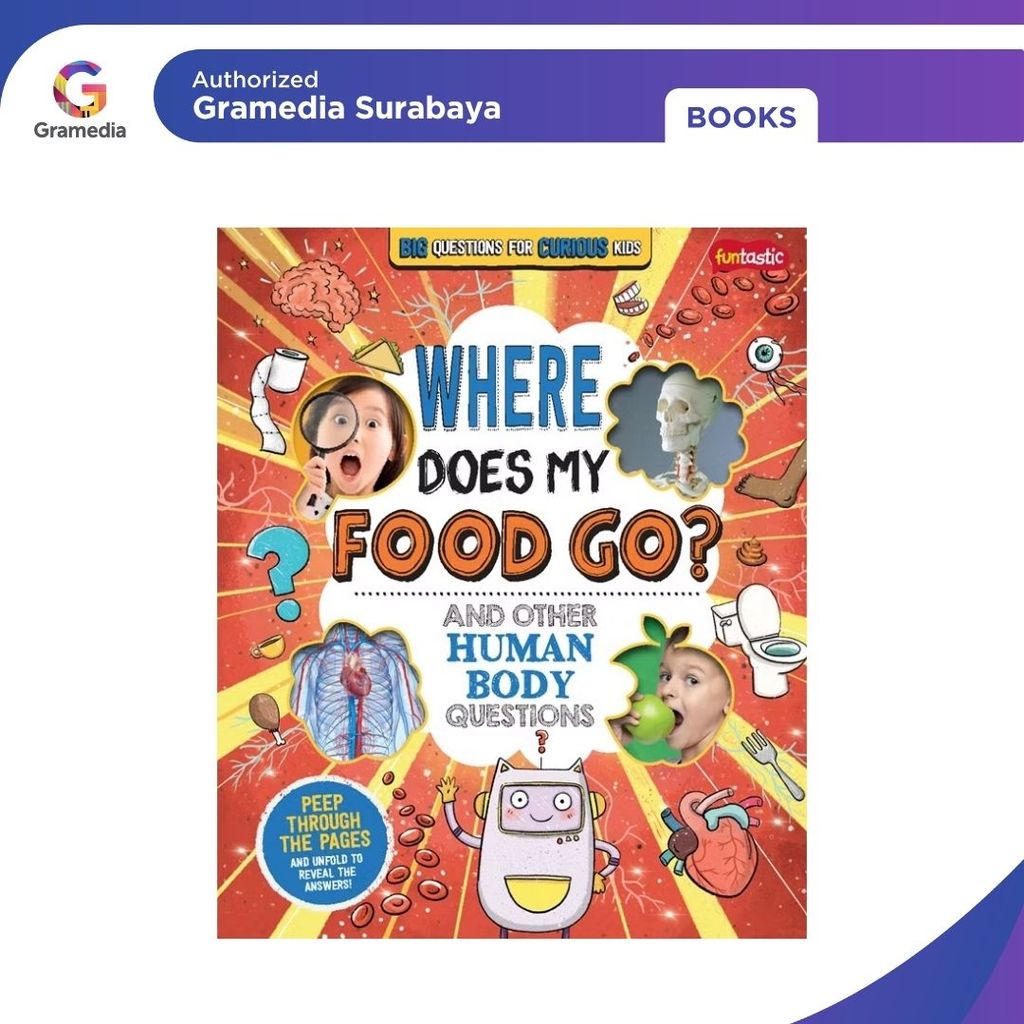 Gramedia Surabaya - Ce Big Questions For Curious Kids - Where Does My Food Go?