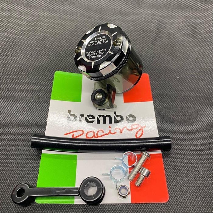 Tabung Minyak Rem Besar / Big Smoke Tutup CNC Brembo 2 Tone / Tabung master rem brembo big tutup cnc