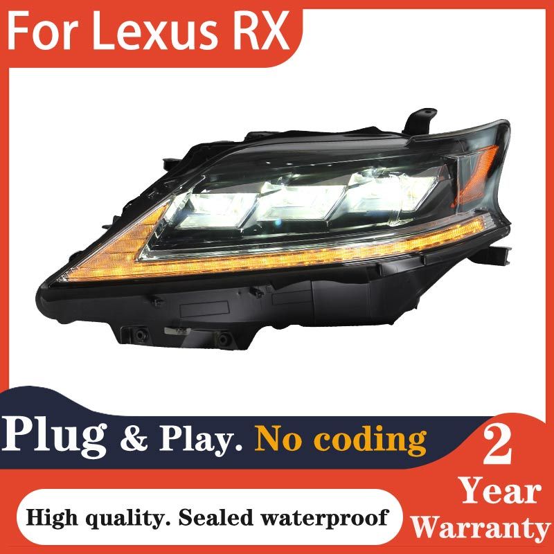 Car Styling Headlights for RX 2009-2015 RX270 330 350 450H LED Head Light DRL Head Lamp LED