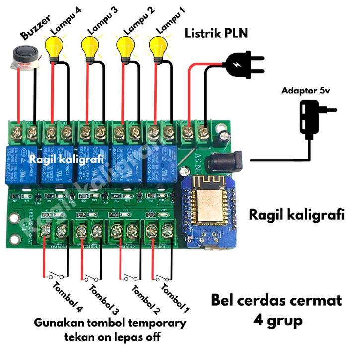 Controller bel cerdas cermat 4 grup kontroler bel cerdas cermat 4 grup auto lock