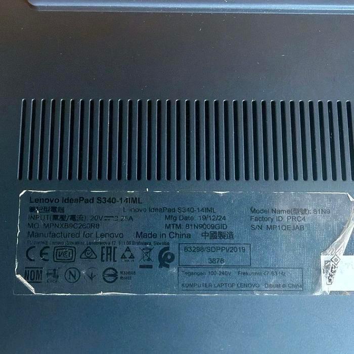 casing laptop lenovo s340 biru fullset