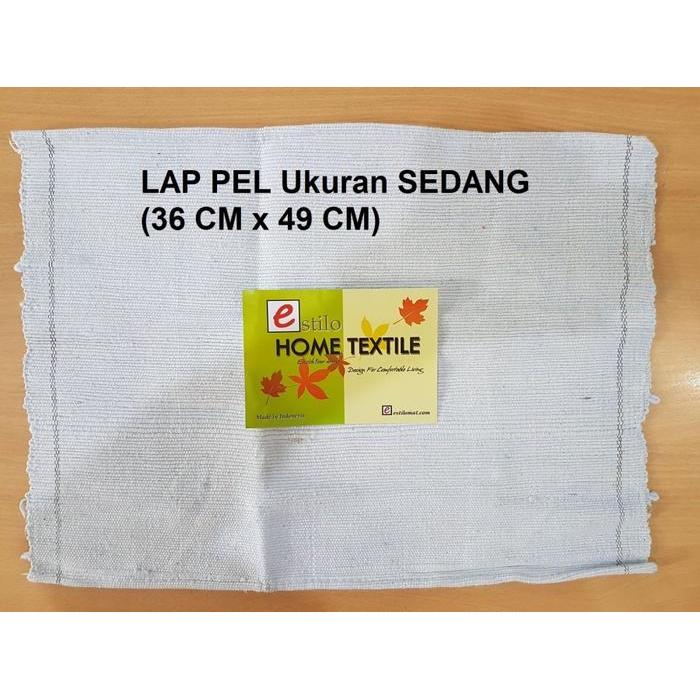 "New" Kain Lap Pel Lantai - Lap Lantai Dapur Cleaning Cloth Putih Biru