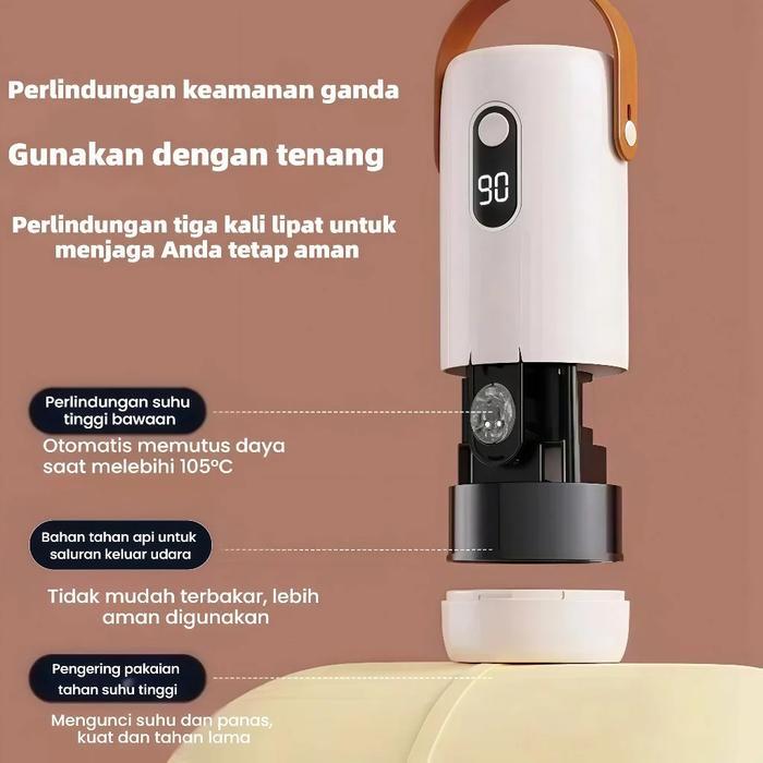 Mini Mesin Pengering Pakaian Portabel Pemanas Pengering Pakaian Lipat Listrik Pengering Otomatis