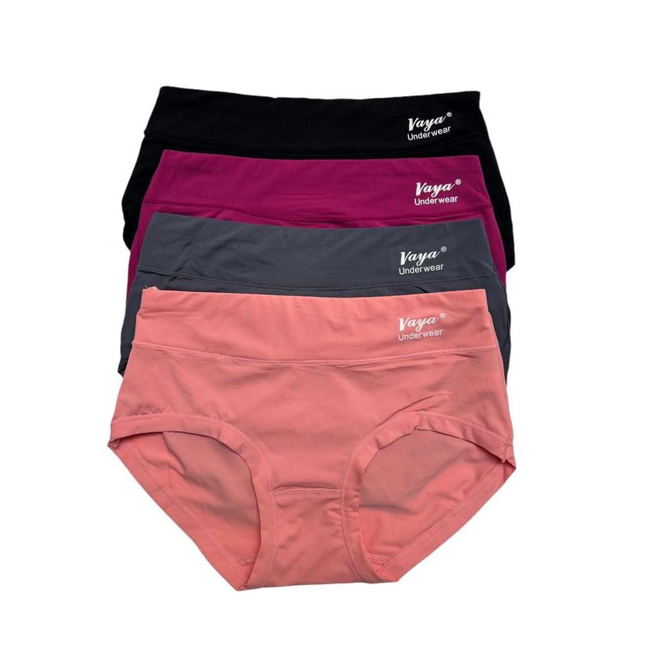 Cd Wanita Vaya Katun Spandek Isi 6-12Pcs Size L-Xl-Xxl-Xxxl Nyaman Lembut Cewek Boxer Dewasa Pendek