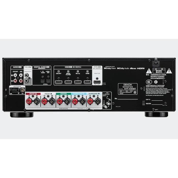 Denon AVR-X580BT AVR X580 BT Amplifier 8K Home Theatre Dolby With HD