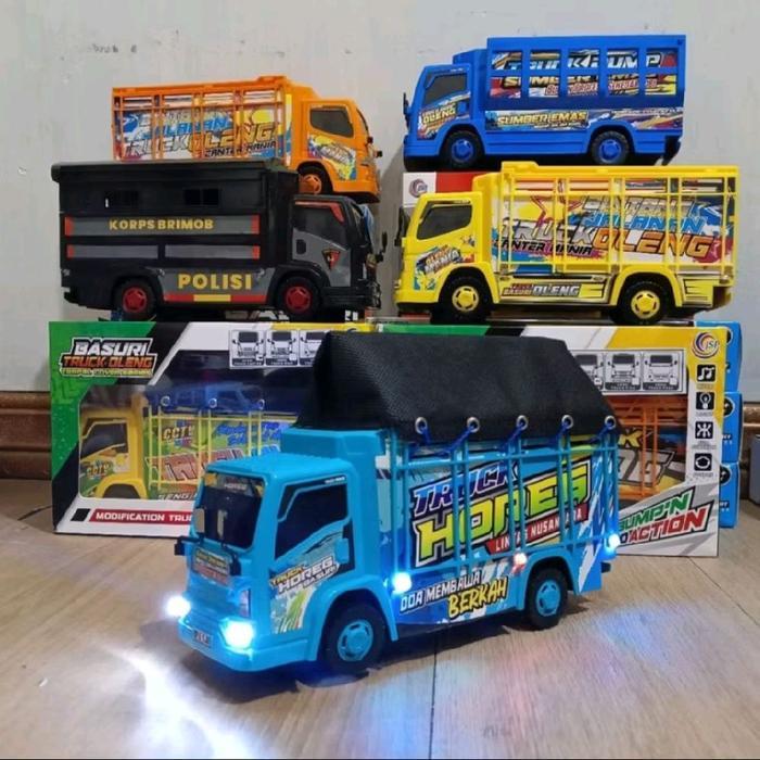 Hot Wheels - Mainan Anak Truk Oleng Dump Trum Kerodong Terpal Series Musik Dan Lampu