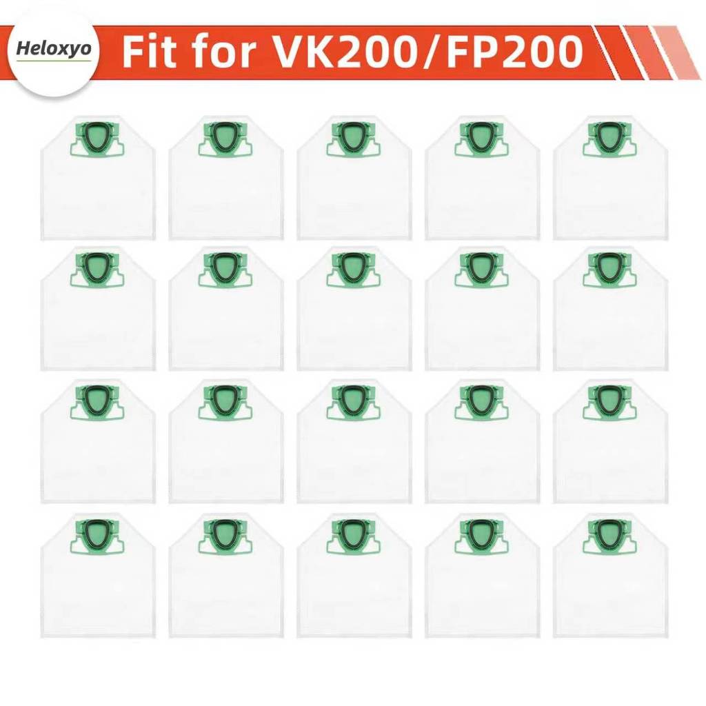 Vacuum Cleaner Bags Compatible with Vorwerk Kobold VK200 FP200, Premium Bag Suitable for Vorwerk