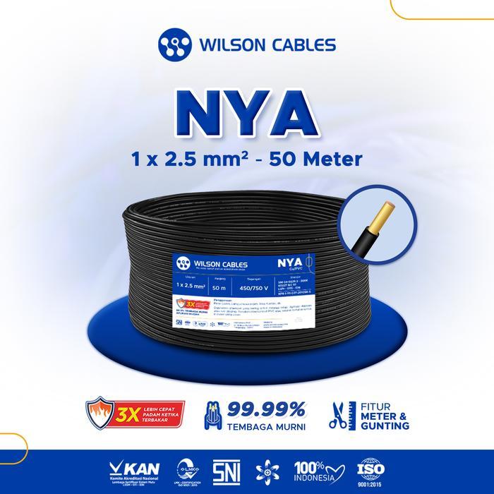NYA 2.5 mm2 50 Meter - Kabel Listrik Tembaga Wilson Cables