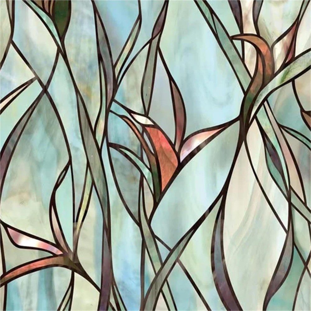 Window Film Window Privacy Film Stickers Pattern Window Film for Glass Windows Stained Glass Window