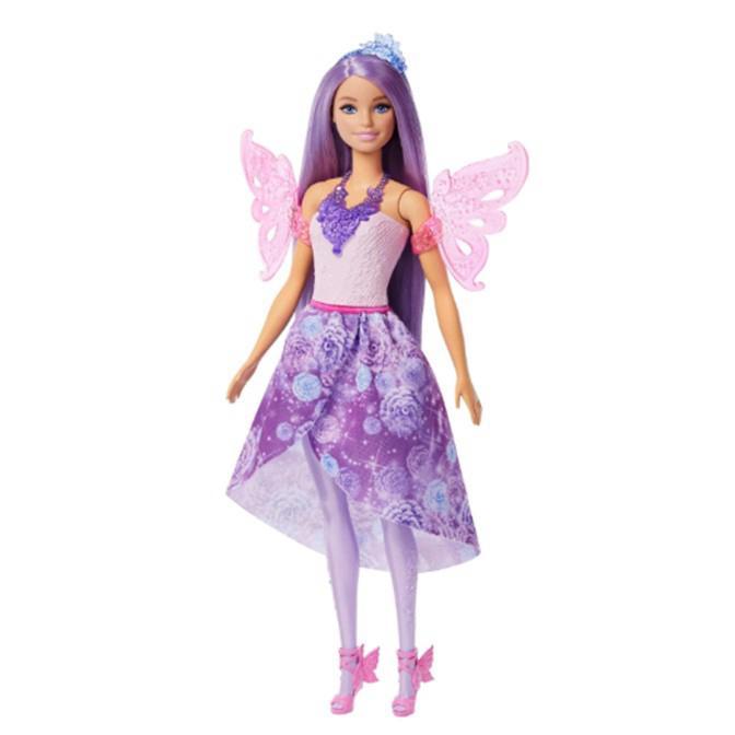 HOT SALE BARBIE DOLL WITH CLOTHES & ACCESSORIES FANTASY FASHION FAIRYTALE NEW DRESS UP JCP74 GLC