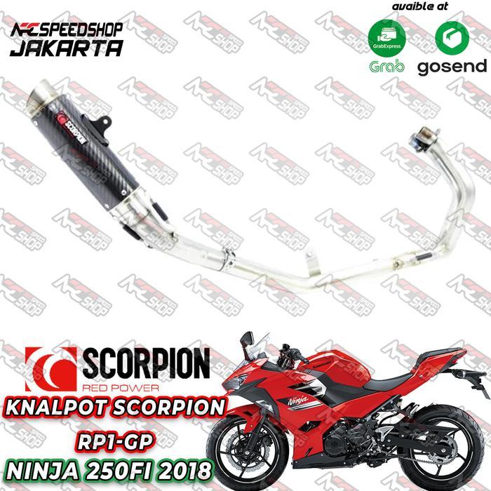 Knalpot Scorpion Ninja250FI 2018 / Ninja400 Fullsystem Made in UK