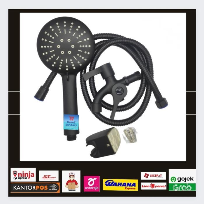 Toto - Kran Cabang Shower Hitam/Kran Air/Kran Kamar Mandi/Shower Dingin Hitam