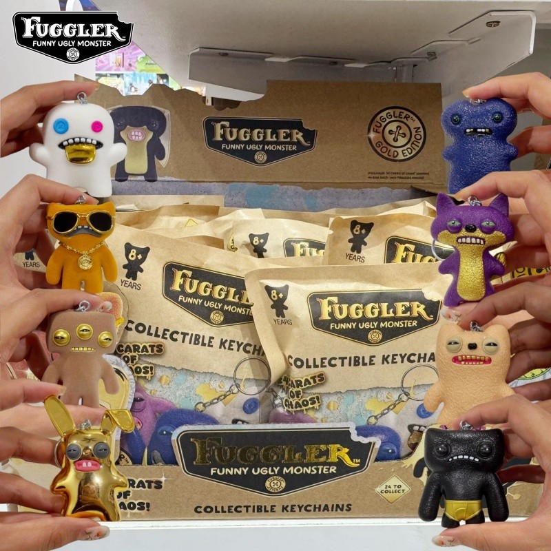 Fuggler Original Teeth Monster Series V3 Blind Box Blind Bag Doll Toy Keychain Ornament GoldAnnoyed