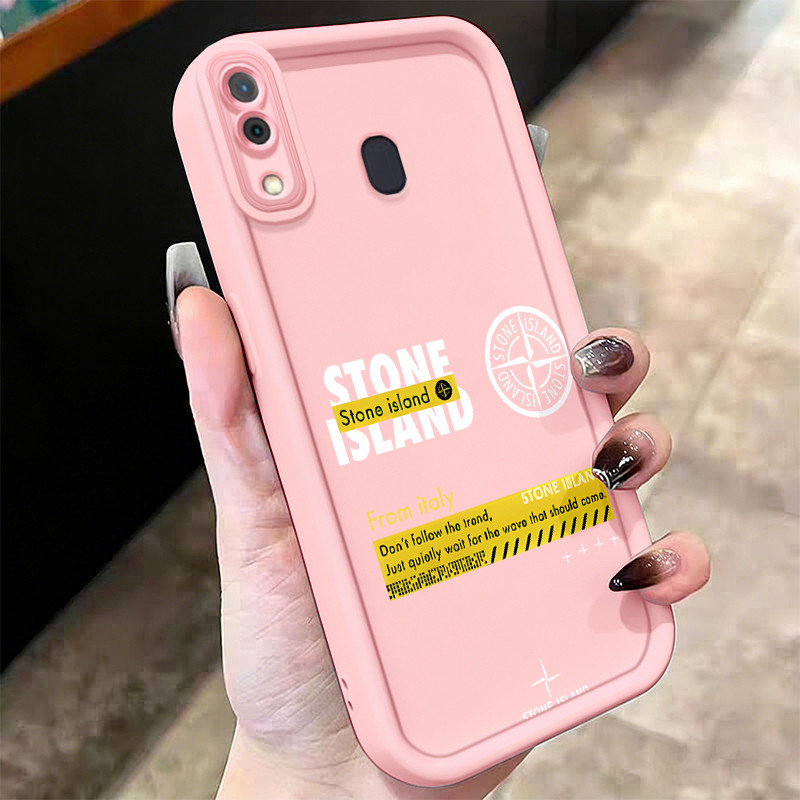 Casing Hp untuk Samsung Galaxy A20 A20s A30 A21s M10s Case Rusak Stone Island Kasing silikon Cesing 