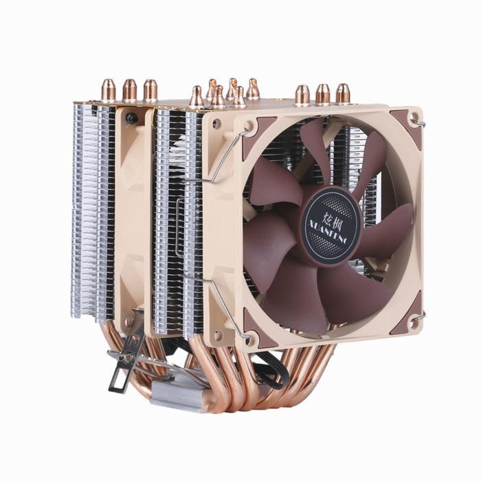 DISKON XUANFENG XF962 CPU / PC COOLER RGB 90MM DUAL FAN - 6 HEAT PIPES