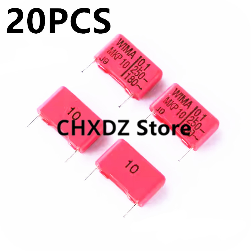 Chxdz 100% New Imported Original WIMA 250v 0.1UF 104 100NF MKP10 P=15mm Audio film capacitor