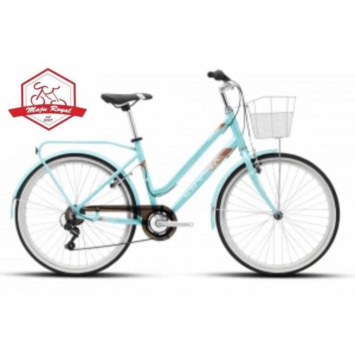 SEPEDA MINI CITY BIKE POLYGON LOVINA 26 inch 7 SPEED SHIMANO CEWEK NEW - Cream