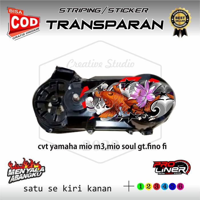 Sticker Variasi Bok Cvt Mio M3,Mio Soul Gt,Fino Fi Simple Ikan Koi Terpercaya