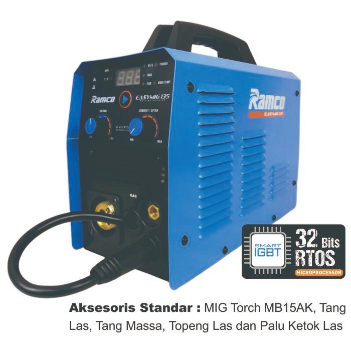 Ramco Mesin Las Inverter Mma Easymig 135A #Gratisongkir