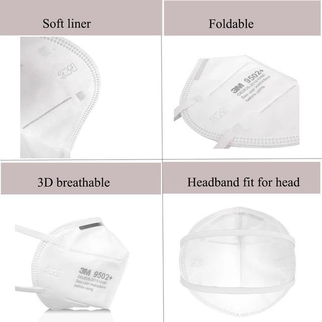 Masker 3M 9502+ Kn95 N95 Headloop Hijab Bag 50 Pcs