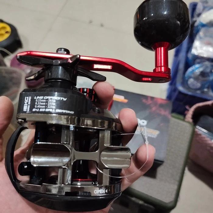 Reel Baitcasting Daido Predator 400L Left Handle Reel Jigging Overhead Murah