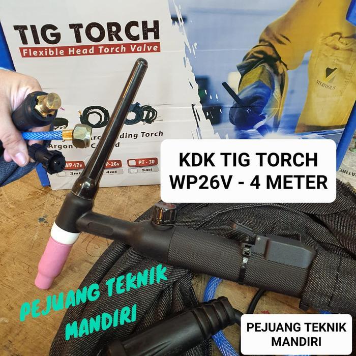 Stang Las Argon Wp26V - 4Meter / Stang Las Tig Argon Wp26 V Caldwell #Gratisongkir