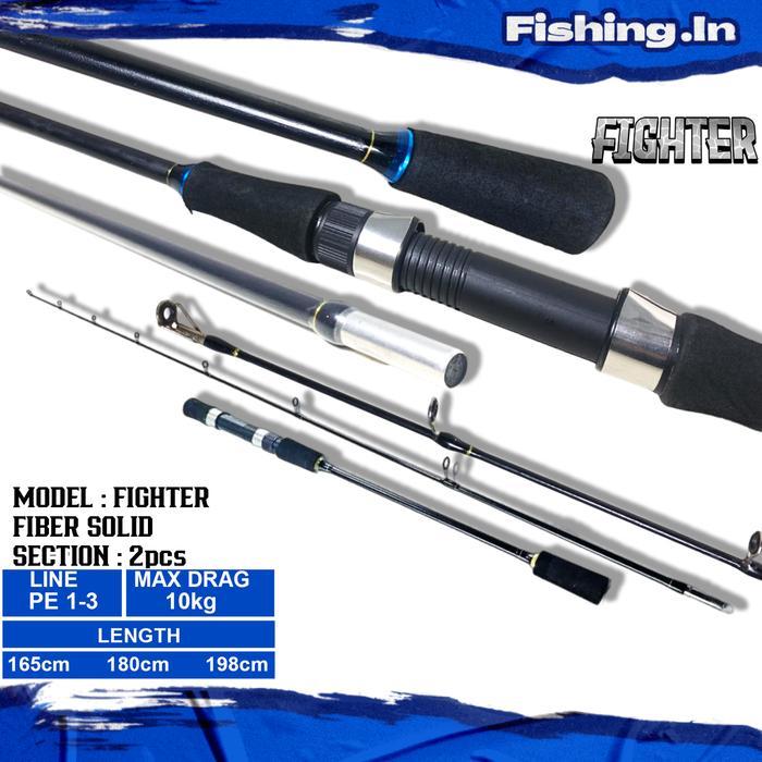 Joran Jigging Kustom Fighter Pe 1-3 Bahan Fiber Solid