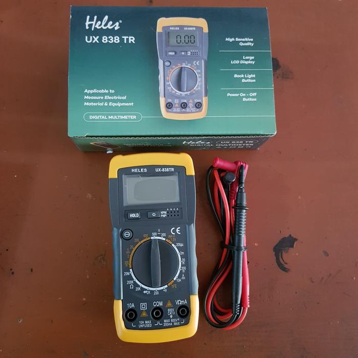 Readyyy Multitester Heles Digital Ux 838 Tr/Avometer Digital Heles Ux 838 Tr