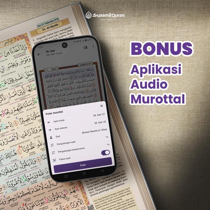 Al Quran Tajwid Berwarna, Terjemah Per Kata & Qr Audio, Blok Warna Hafalan, Tilawah Motivasi Mushaf