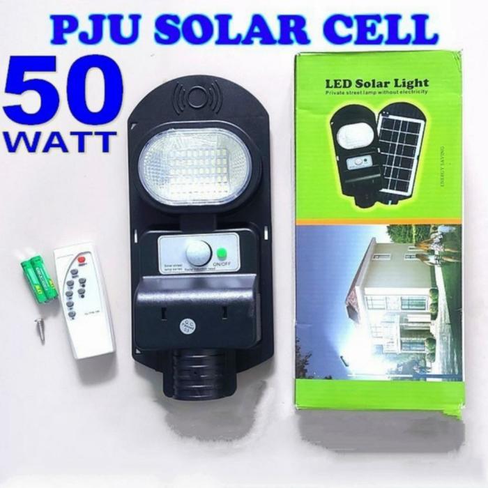 Lampu Jalan Solar 50w 50 watt Lampu Pju 50 w Solarcel Tenaga Surya