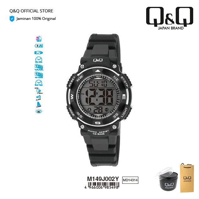 TERMURAH QnQ QQ Jam Tangan Casual Fashion Digital Karet - M149 M149J Water Resist READY STOCK
