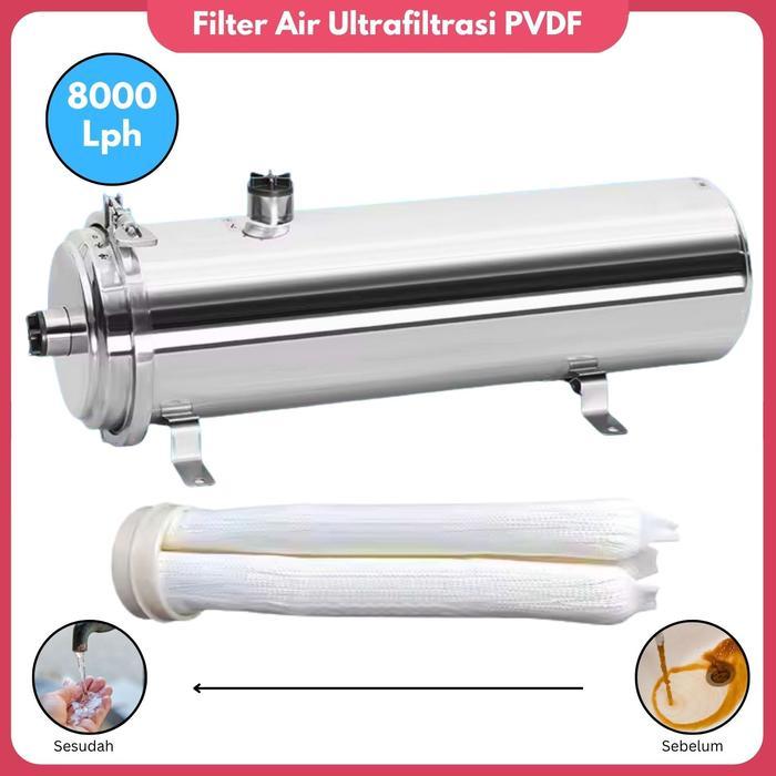 Filter Air Ultrafiltrasi Pvdf Filter Sumur Membrane Filter Pvdf Water Filter Penjernih Air Kran