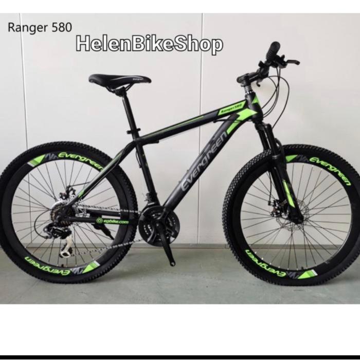 Sepeda MTB 26 inch Evergreen M-580 - Hitam Emas