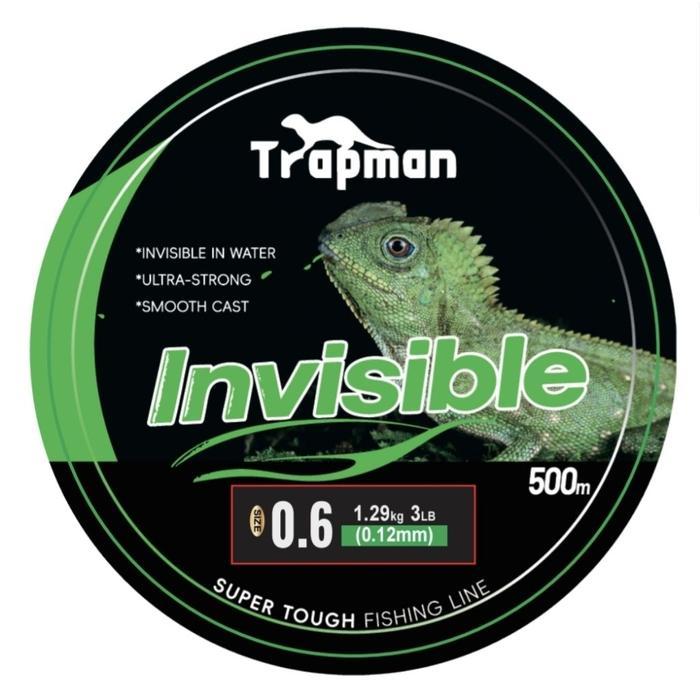 Trapman Senar Pancing Kamuflase Bunglon 500 Meter Speckle Hijau Bintik Invisible Fishing Nylon Samar