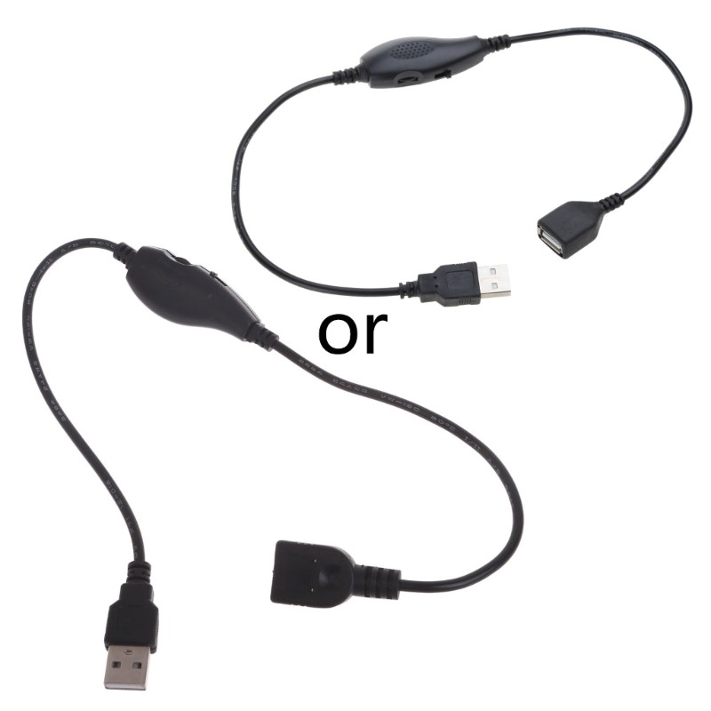 1-Pack USB Male to Female Extension Cord Inline On/Off Dimmer for Driving