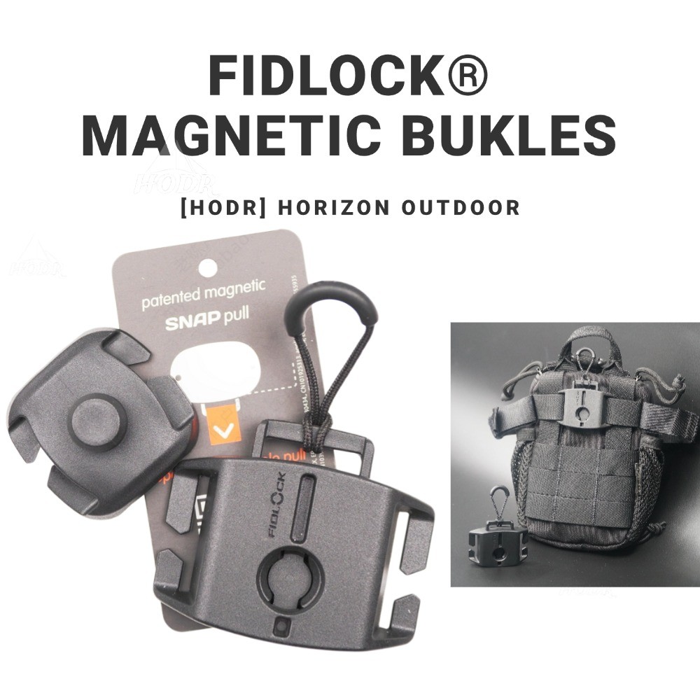 [HODR] FIDLOCK SNAP PULL Magenetic Buckle 25mm Molle Clip Quick Release 15kg Load-bearing Buckle