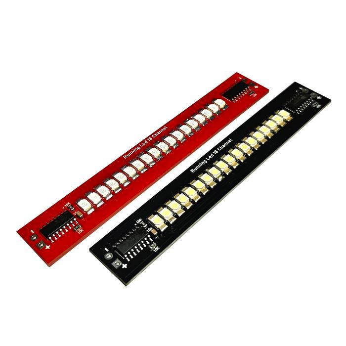 Running Led Variasi 12V 18 Led Lampu Berjalan Diy Kit Ada 6 Pilihan Warna