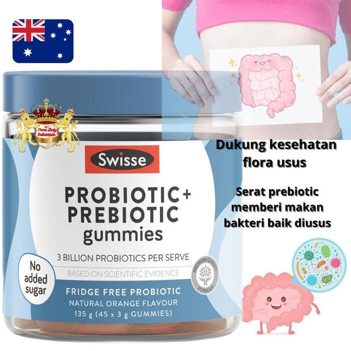 Swisse Adult Probiotic & Prebiotic Gummies 45 gummies Australia