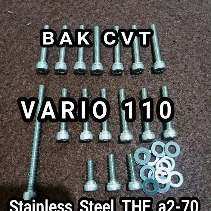 BAUT BAK CVT VARIO 110 L STAINLESS HIGH QUALITY