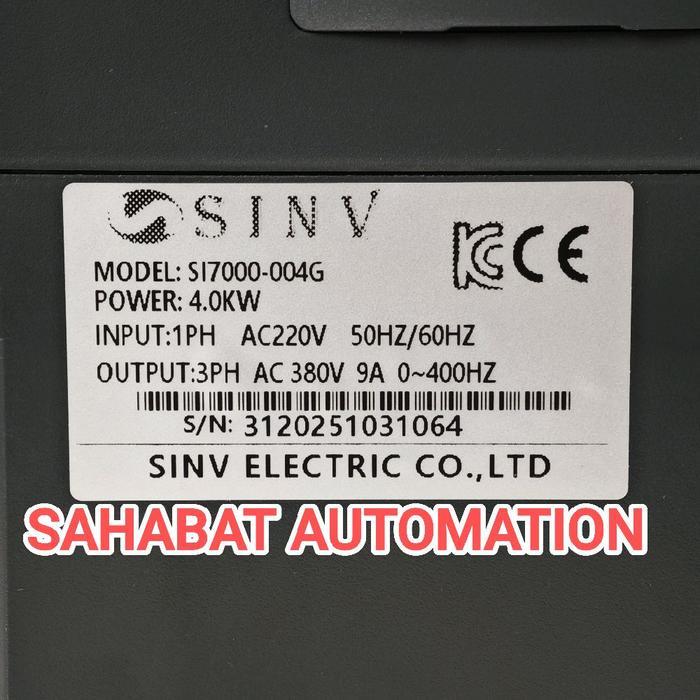 DEWA READY Inverter 220V to 380V 4KW 5.5HP Input 1Phase 220V-Output 3Phase 380V inverter 1Phase ke