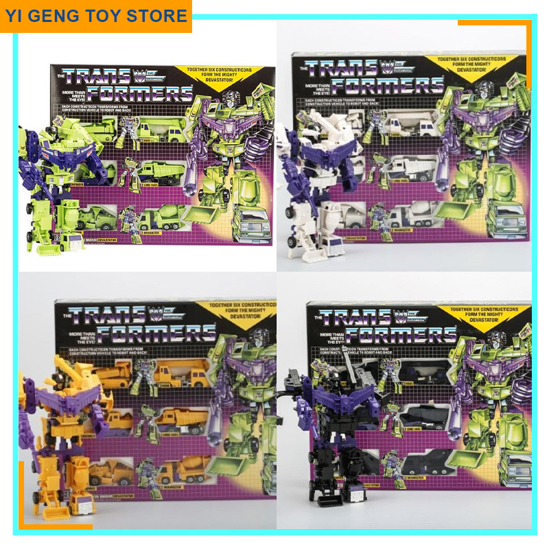 Transformers G1 Ko Generation 1 Knock Off Devastator Six Constructicons Form Shrapnel Kickback Bombs