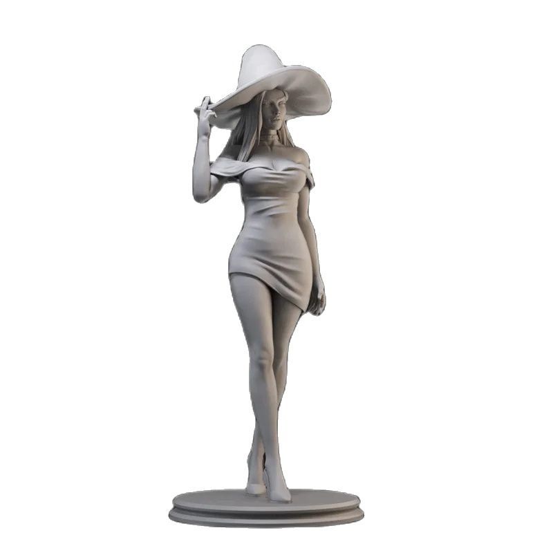 1/18 1/24 Scale Resin Model Sexy Witch Figures Fantasy Unpainted Resin Doll Figurines Miniature Coll