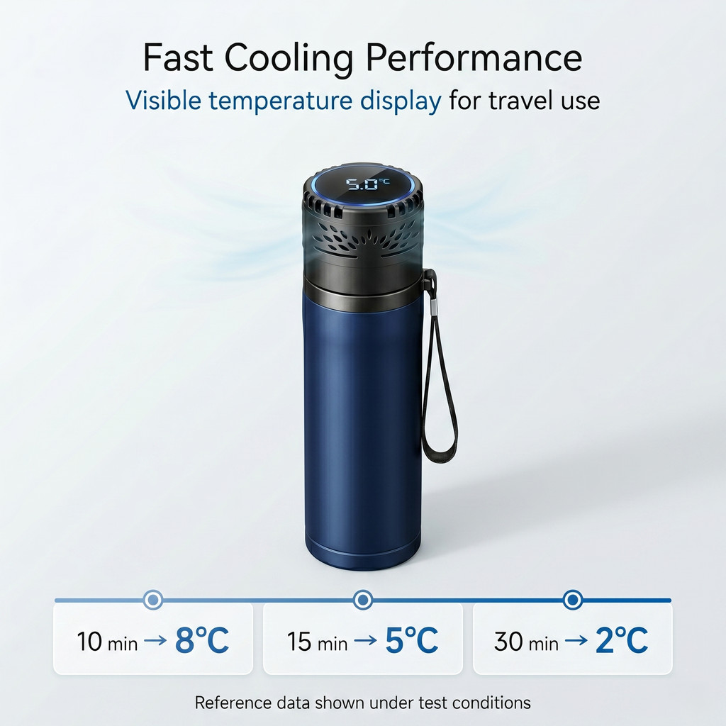 Insulin Cooler Box Mini Fridge 30H Travel Med Cold Storage Digital Temp Control 6 Insulin Pens
