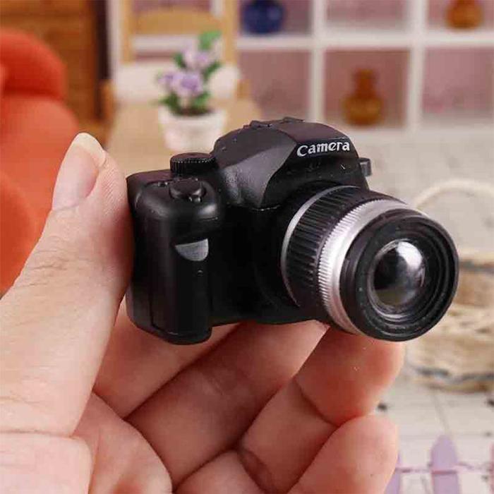 TERBAIK Ganci Kamera Mini LED Flash Aksesoris Tas & Kunci, Desain Kamera Realistis TOPSLINGS