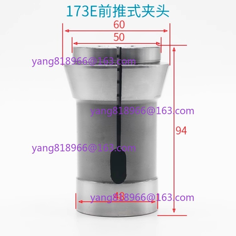 DIN6343 F48 173E COLLET CNC LATHE FRONT PUSH SPRING STEEL HIGH PRECISION CHUCK ROUND HOLE