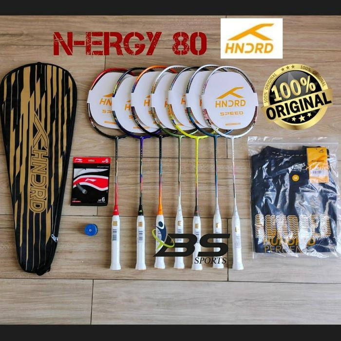 HOT SALE RAKET BADMINTON HUNDRED HNDRD N-ERGY 80 NERGY80 NERGY 80 ORIGINAL BISA GOSEND